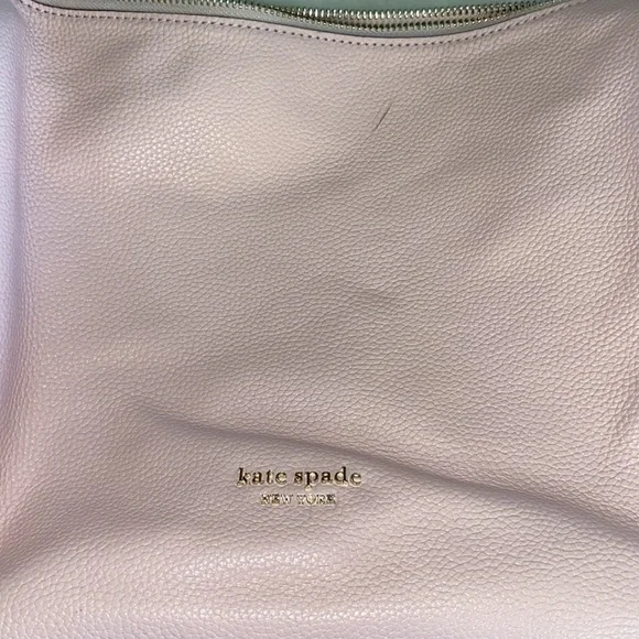 Kate Spade Light Pink Shoulder Bag with Tassel and Spade key Ring. NWOT - Picture 2 of 10